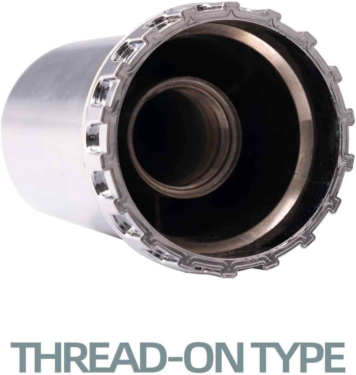 Chrome Lug Nut Covers for Semi Truck - Thread On - ABS Plastic Chrome - Classic Height: 4" - Pack of 60 PC - 33 mm Lug Nut Caps for Semi, Trailer, and HD Truck