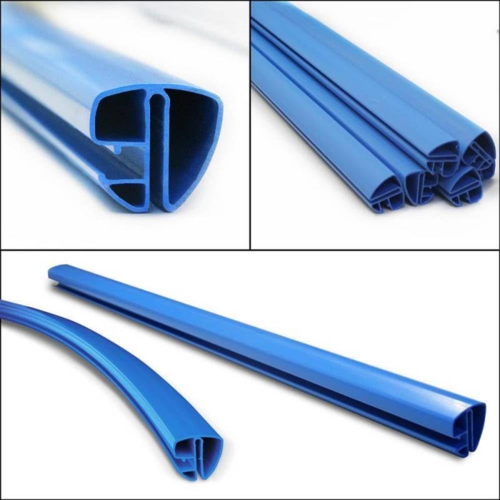 Pool Handlauf Set Spezial für Ovalpool 737 x 360 cm I blau I 7,37 x 3,6 m