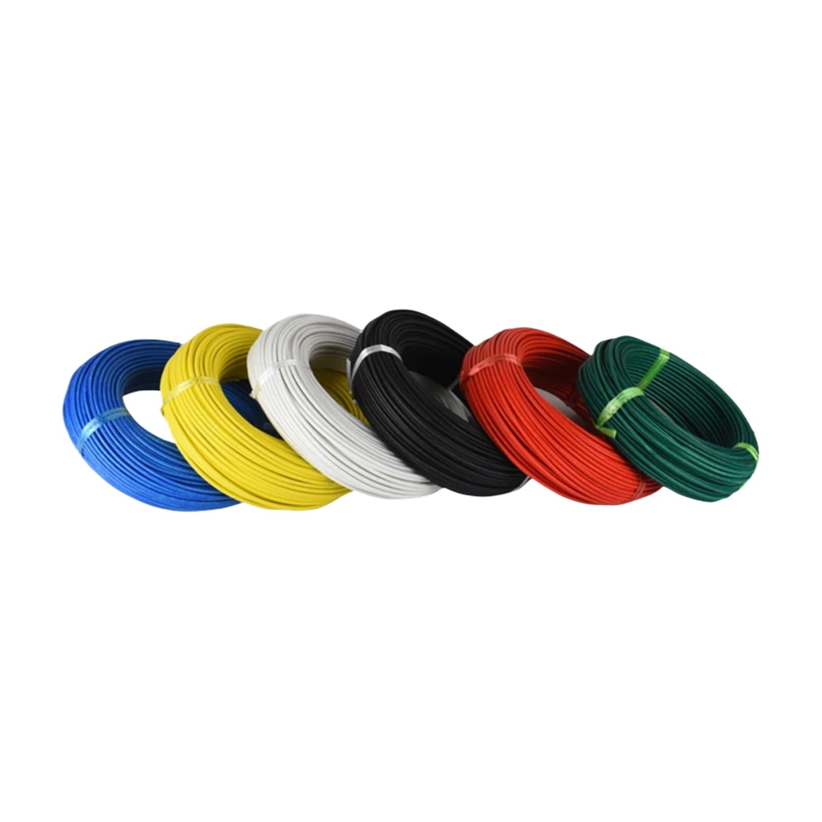 5 Mètre/lot de câbles 8 10-28 30 AWG 5M 6 couleurs rouge, noir, bleu(Black 5M; 24 AWG)
