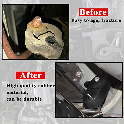 Bsamzo BSAMZO-SA3N 2Pcs Exhaust Hanger Rubber 2 Holes Adjustable Insulator Bushing Rubber Insulator High Density & Anti-Corrosion Rubber Universal thumb #4
