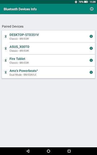 Bluetooth Devices Info