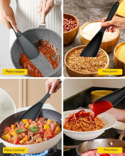 Cucharas de cocina para utensilios antiadherentes en pack de 2 unidades multifunción 6