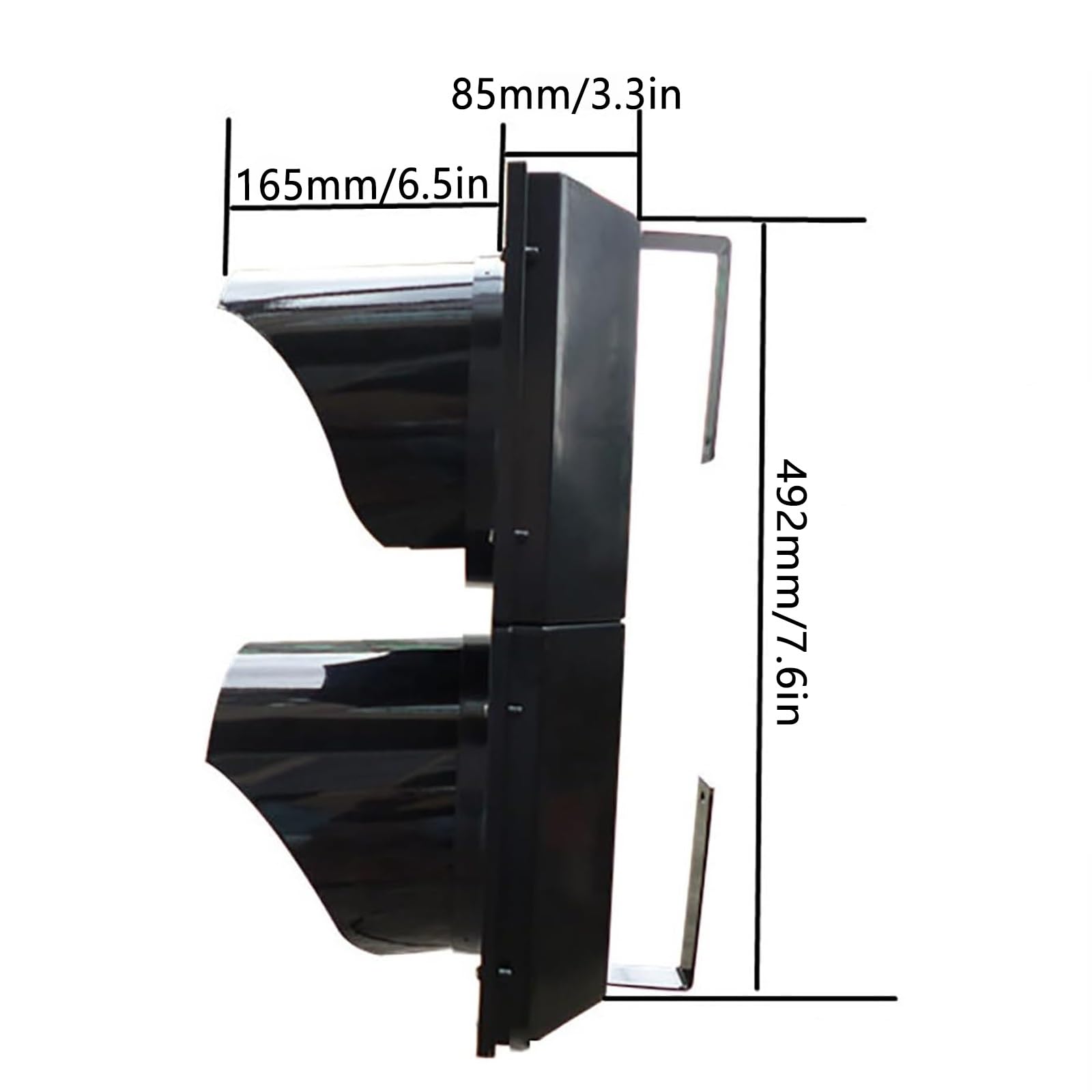 Sygnalizacja świetlna LED, 20 cm, wodoodporna, czerwona, zielona lampa strzałkowa, wskaźnik Stop & Go do przemysłowych doków załadunkowych, dróg, stacji poboru opłat (DC 12 V)