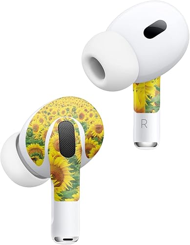 Miniatura 2 de MightySkins - Fundas compatibles con Apple AirPods Pro 2 - Sunflower Field  Funda protectora de vinilo duradera y única  Fácil de aplicar, quitar y