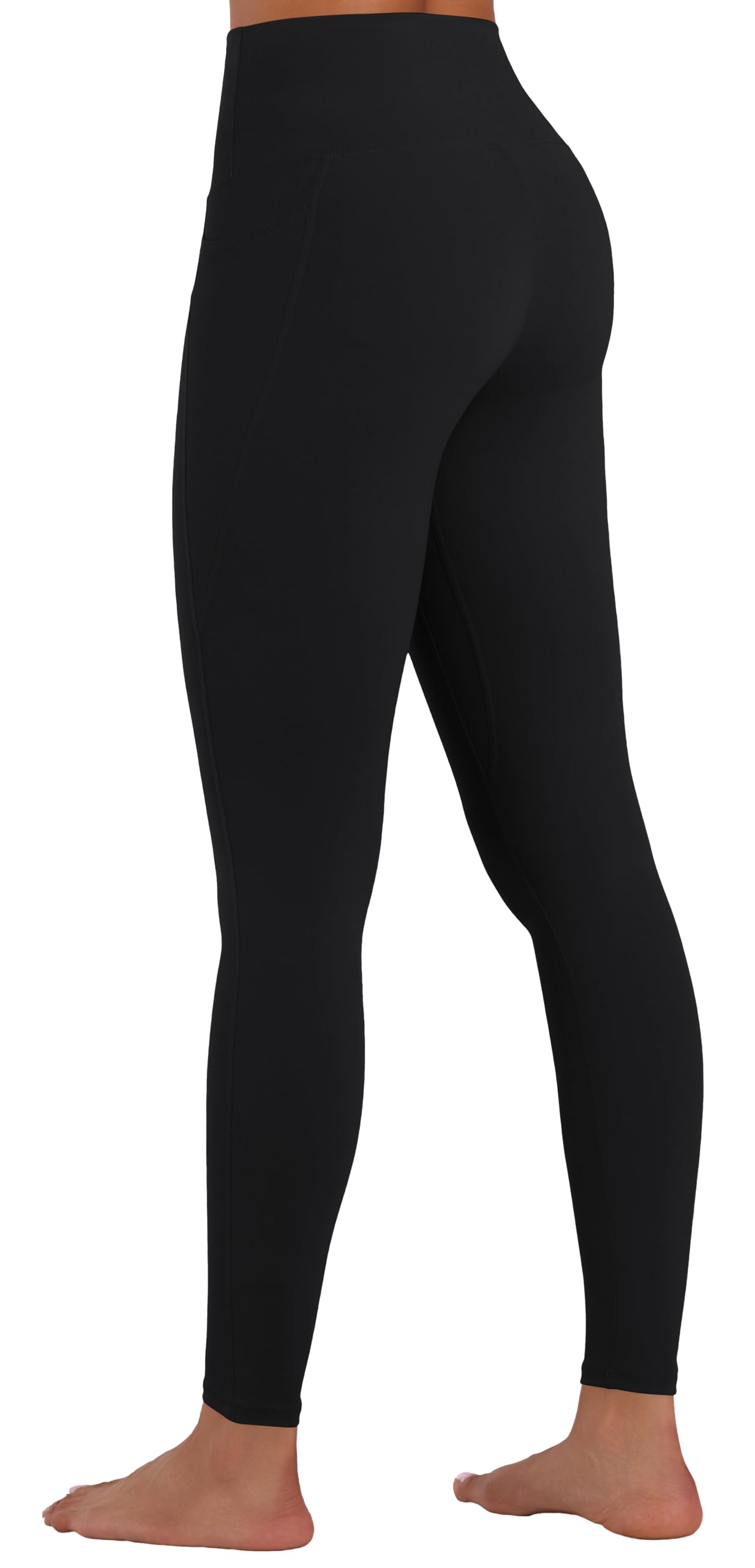 Sunzel - Leggings da allenamento da donna contenitivi a vita alta, nero, XL