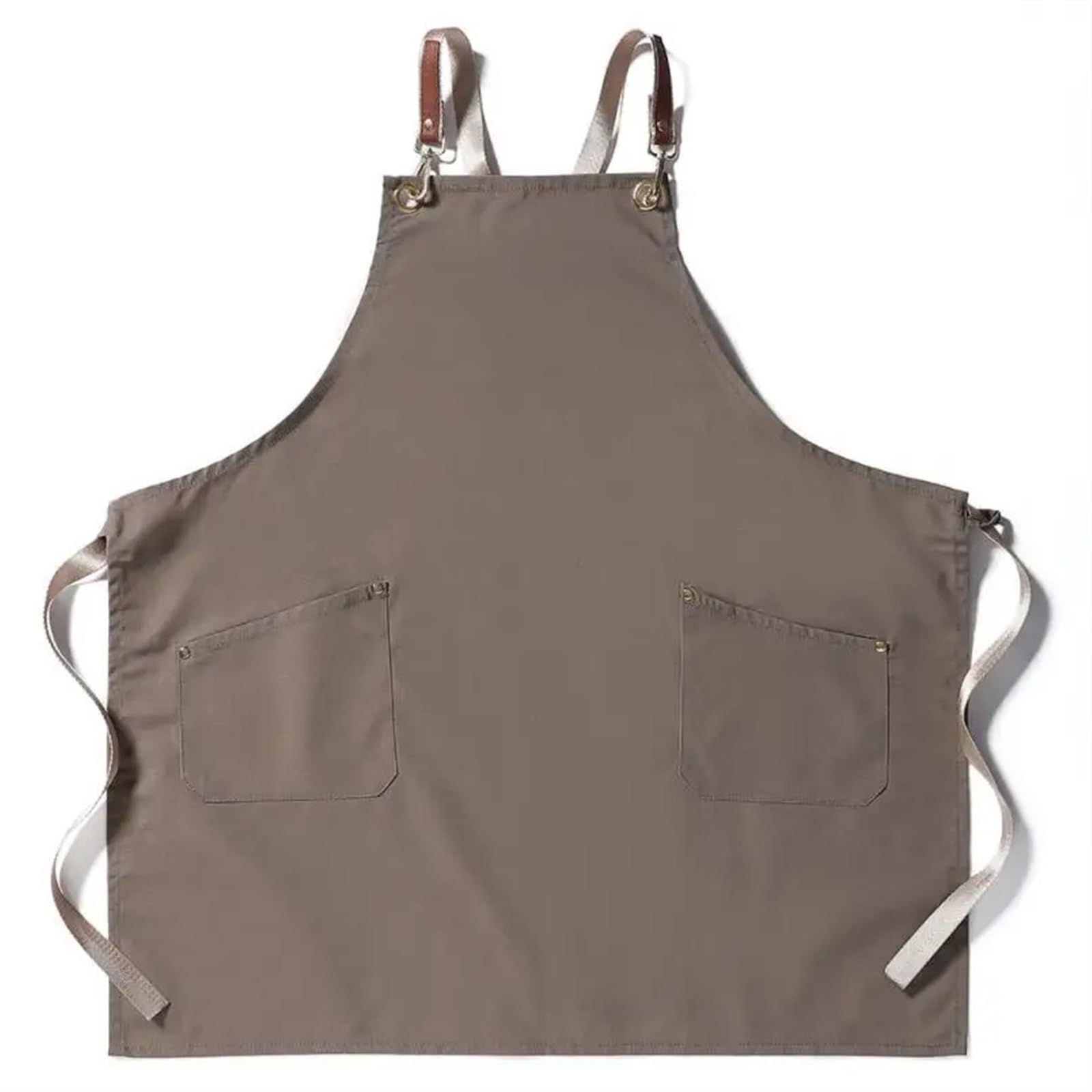 Moda tela di cotone da cucina unisex cucina barista grembiule for donna uomo chef in pelle cameriere bar caffetteria barbecue parrucchiere uniforme(Thin canvas 1)
