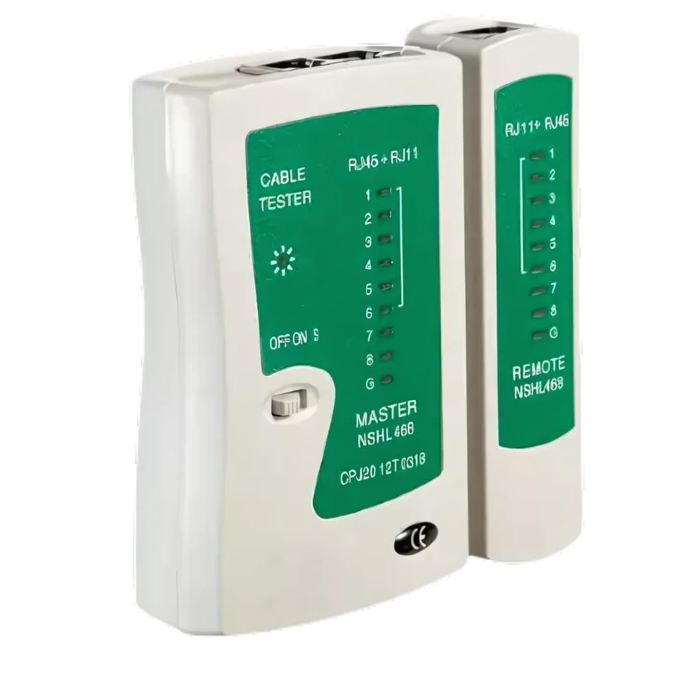 Network Cable Tester Kit, RJ45/RJ11 LAN Wire Testing Tool with Digital Multimeter, Master-Remote Unit-image-38