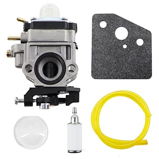 Carburetor Kit Compatible with Ryobi Jet Fan RY25AXB 25cc Gas Blower - Replaces 308054121, including Gasket and Fuel Line