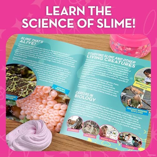 Barbie™ Slime Kit for Girls Ages 4-12 – Slime Making Kit, Make Your Own Fluffy & Shimmery Slimes, DIY STEM Activity Set with Activator, Mix-Ins and Color Glue, Hands-On Science Craft Play Set for Kids - Image 6