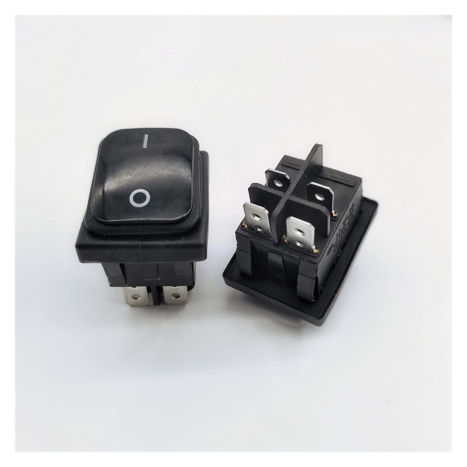 Interrupteur à bascule KCD4 DPST 4 broches IP67 noir 12V pour tableau électrique