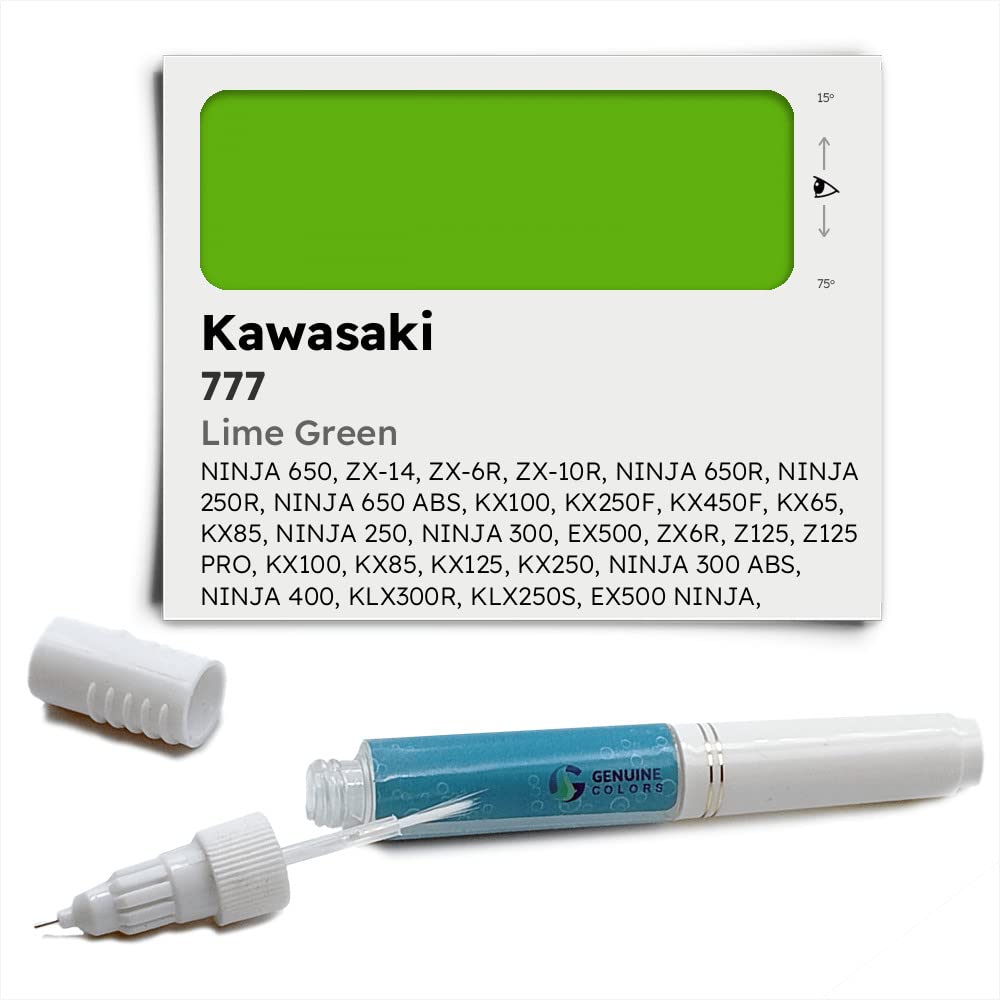 Vernice Per Moto Kawasaki Verde 777 - 500 Ml, Pronta A Spruzzare