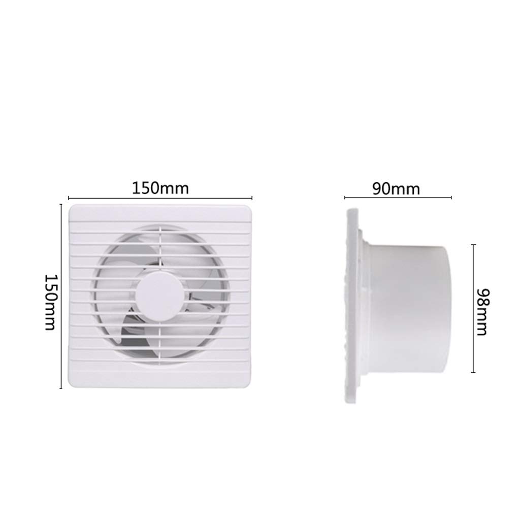 Aspiratore da Bagno, Aspiratore da Cucina 4/6 Pollici, Robusto e Durevole, Adatto per Bagno/Cucina/Soggiorno (Dimensioni : 4Inches) (4Inches)