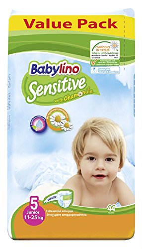 Pannolini Babylino Sensitive Economy: Taglia 5 - Da 11 A 25 Kg./ 44 Pcs