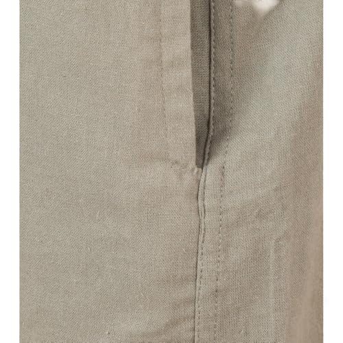 Image of Men's Formal Cotton Pants, Pure Cotton, Elastic Waist with Drawstring, Formal & Lounge Wear