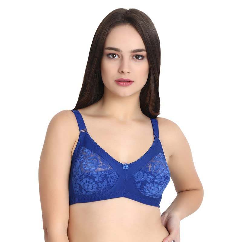 Image of Women Net Non-Padded Wire Free Regular Bra
