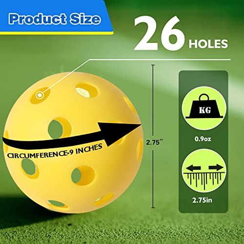 Gse 12-Pack Plastic Practice Baseballs, Training Baseballs For All Skill Levels. Limited Flight Hollow Airflow Softballs For Indoor/Outdoor Pitching, Batting, Throwing, And Catching Practice(Yellow) #TOP1