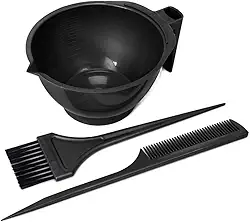 Kit de Tintura para Mechas Luzes e Reflexos com Tigela Pente e Pincel