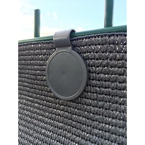 edenvista - Juego de clips de fijación para lona separadora con protección antirrayos UV Cover