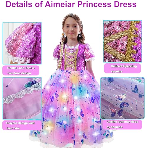 Disfraz de Princesa de Nieve para Niñas de 5-6 años miniatura 3