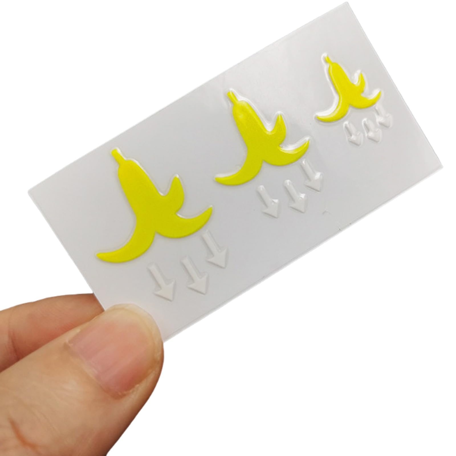 Maxtonser Long Lasting Waterproof Car Button Banana Stickers Sun Protected Reflective Decals for Auto Interior Switches Protective