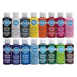 Palmer 2oz 16 Color Acrylic Paint Set, Perfect Color Selection
