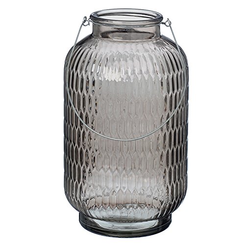 Sunflower-Design Windlicht aus Glas braun - transparent 38cm Cover