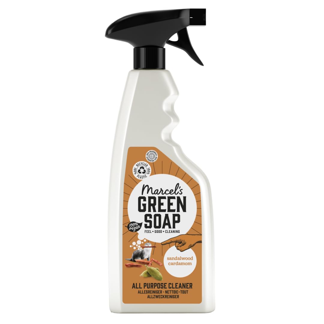 All-Purpose Spray Sandalwood & Cardamom - Cleaning Spray - Eco friendly - Vegan - 99% Biodegradable - 500 ML