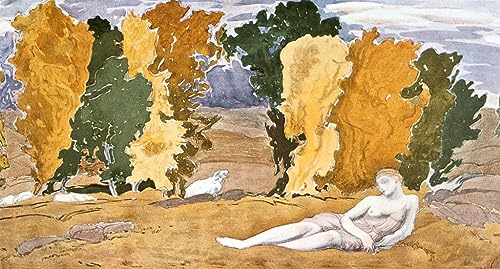 Toile peinture murale Daphnis par Leon Bakst affiche d'art ballet russe 60x90cm