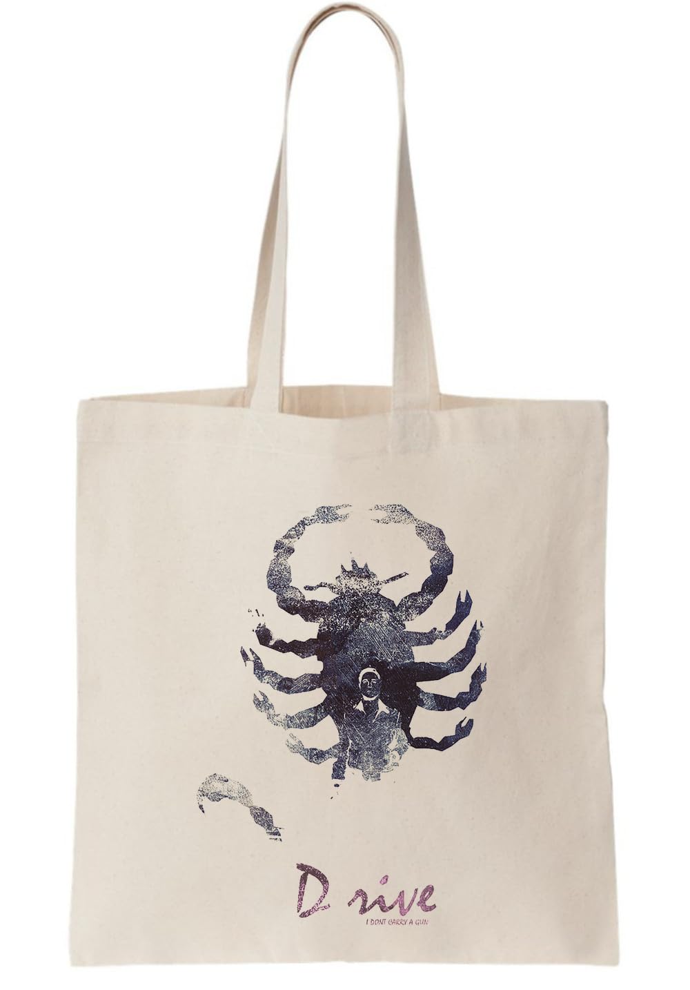 Ryan Gosling Drive Scorpio Fan Art Canvas Tote Bag/Stofftasche mit Kunstmotiv Ryan Gosling Drive Scorpio Fan, Natural