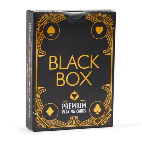Black Box Premium Plastic Playing Card Game, Bridge Size, Regular Index, Pack Of 3 For Adult - Image 2 thumbnail