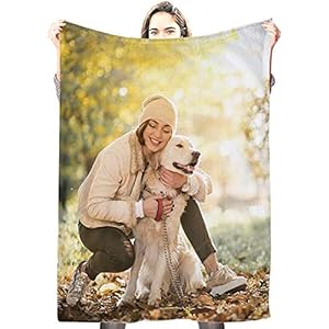 Personalized Photo Blanket, Custom Photo Blanket from Your Favorite Picture. Customized Throw Gift for Father’s Day and…