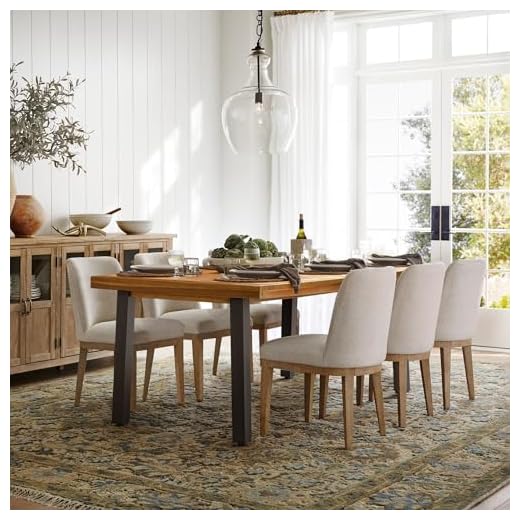 Devoko Acacia Wood Dining Table for Six