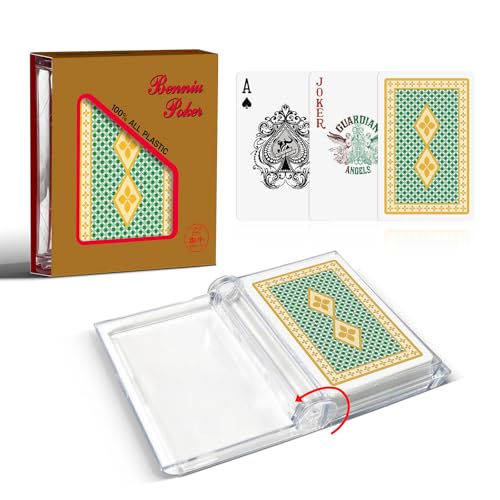 Baraja de cartas plásticas impermeables tamaño bridge