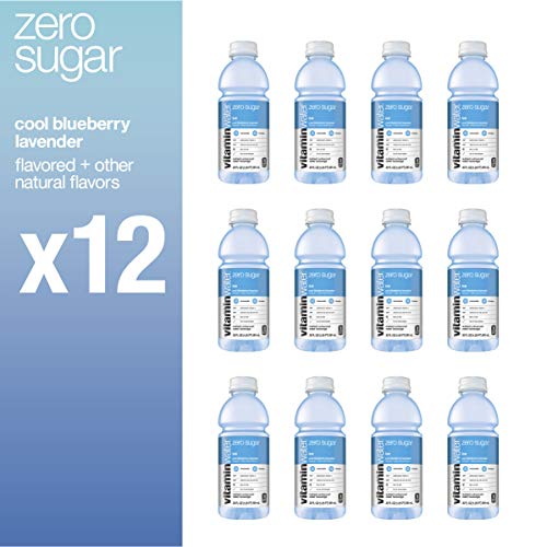 Vitaminwater Zero Sugar Ice, Ice Cool Blueberry-Lavender Flavored, Electrolyte Enhanced Bottled Water with Vitamin b5, b6, b12, 20 Fl Oz, 12 Pack - Thumbnail 5
