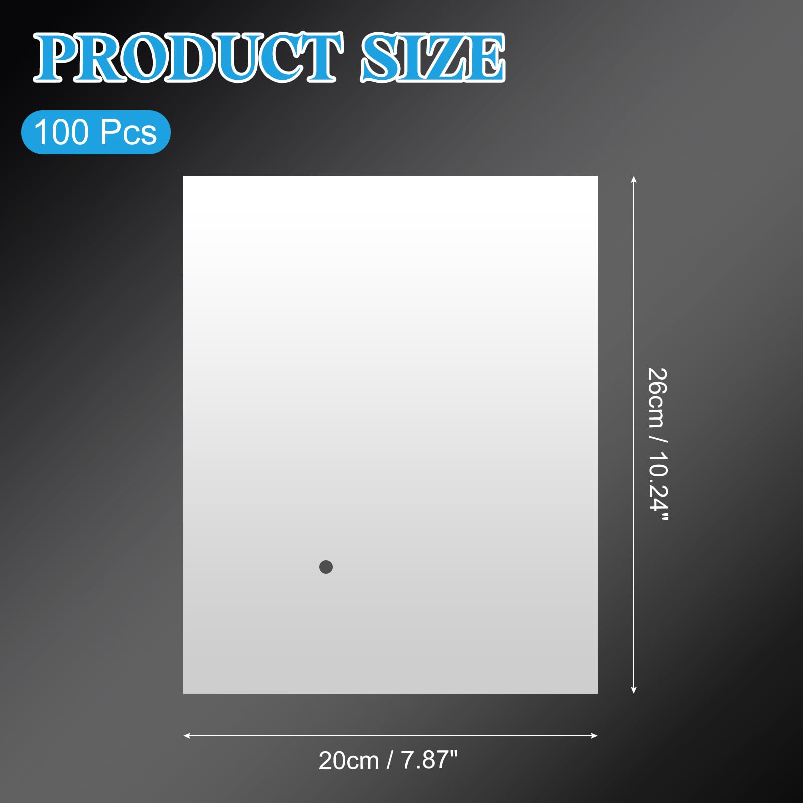 PATIKIL 100 Pcs Sacs Thermorétractables POF, 20cm x 25cm Sacs Transparents À Sceller Par Chaleur Film D'Emballage Rétractable Poche Pour Cadeaux Chaussures Pots Projets DIY Maison