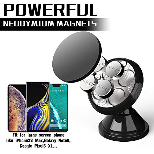 Magnetic Phone Car Mount, Esamcore Powerful Magnets Car Mount Holder For Dashboard With Strong Adhesive, Fits All Iphone Samsung Galaxy Smartphone [2 Pack] #TOP1
