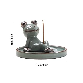 Amazon｜お香立 カエル お線香立 蛙 香立 陶器 お香置き 線香