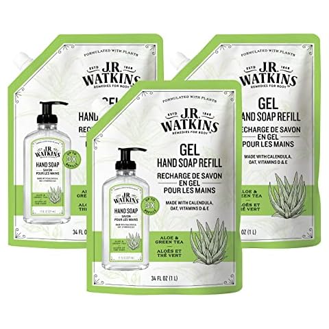 J.R. Watkins Gel Hand Soap Refill, 3 Pack Cover