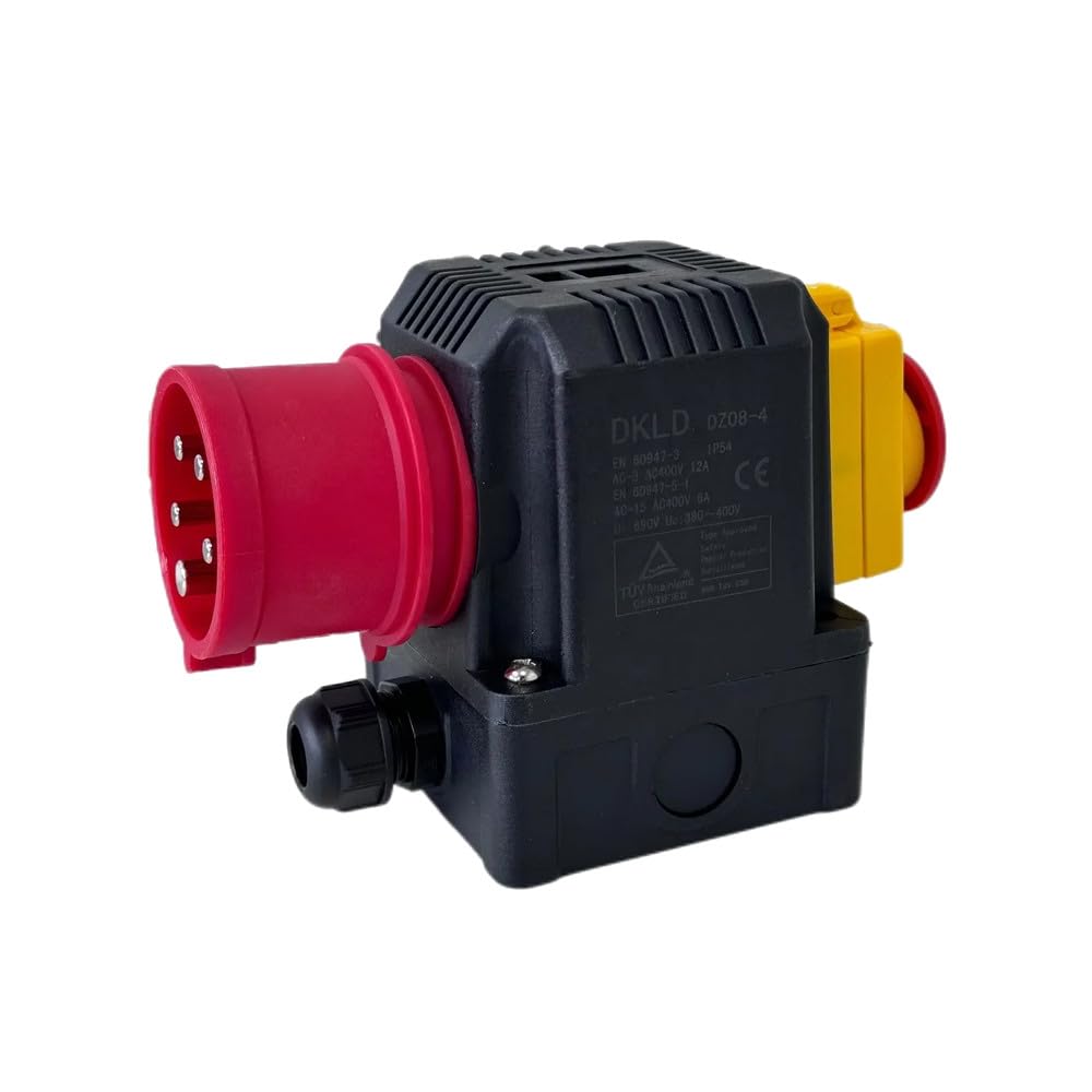 Trade-Shop Combinaison d'interrupteurs DZ08-4 400 V compatible avec Güde 1845-02001, compatible avec KEDU KOA2-YD/avec clapet d'arrêt d'urgence