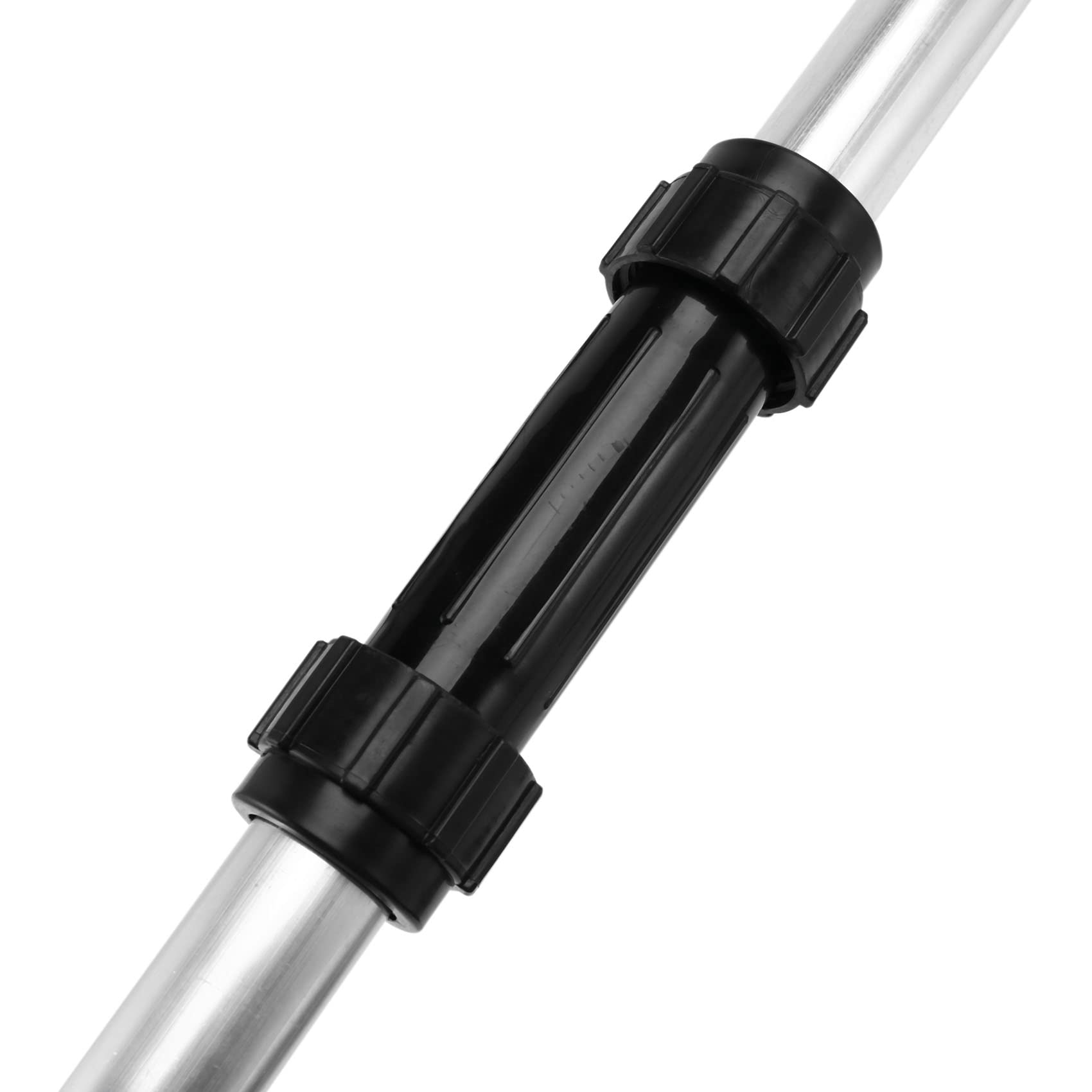 Lot de 2 pagaies de canoë réglables et amovibles en aluminium pour bateau, kayak (noir, 126-136 cm)
