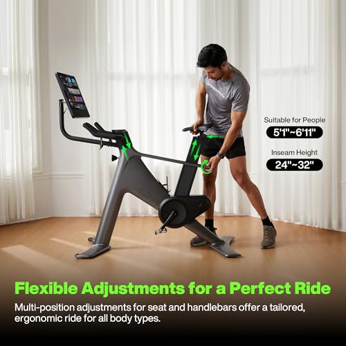 Image of Speediance VeloNix Indoor Exercise Bike, Smart Fitness Bike with Personalized Fitness Courses, Online Cycling Coaching, Low-Noise Cycling Bike, Stationary Bikes for Home Fitness