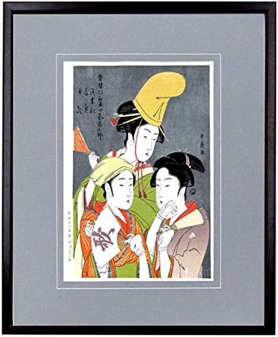 Amazon Co Jp 喜多川歌麿 青楼仁和嘉女芸者之部 木版画 浮世絵 錦絵 人物画 美人画 女性画 芸妓 花魁 遊女 芸者 大首絵 雲母摺 江戸 うたまろ 版画 絵画 A347 ホーム キッチン
