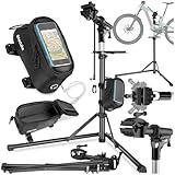 TecTake® Set de Support Velo Pieds d'atelier & Sacoche velo, Montage Entretien Reparation...