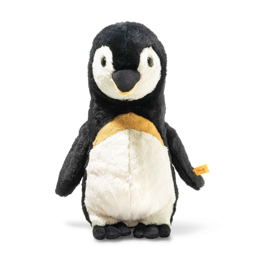 Steiff Nala Penguin cuddly toy, cute stuffed toy with plastic eyes, children, boys & girls, Friends, plush toy 34 cm, multicoloured, 062438