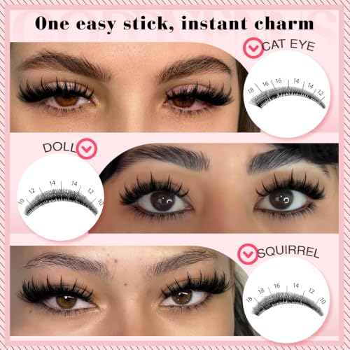Image of Goddvenus Manga Fluffy Eyelash Clusters with Spikes and Bottom Lash Cluster | 5D volume individual lashes D curl lash cluster reusable Cluster Eyelash Extension natural wispy eyelashes cluster