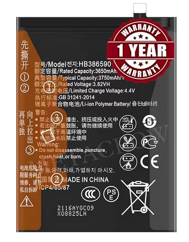 Image of Original HB386589ECW | HB386590ECW Battery Compatible for Huawei Honor 8X | Honor 20 | Honor Play | Honor View 10 (Honor V10) - (3750mAh) - 1 Year Warranty JK1