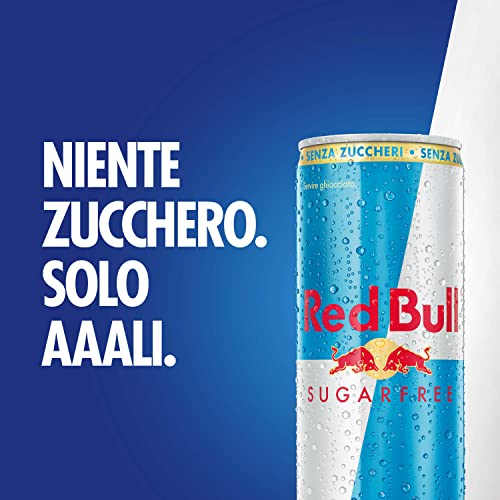 Red Bull Energy Drink Senza Zuccheri, 250 ml, Confezione da 24 - Immagine 1