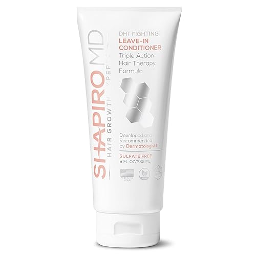 Acondicionador sin enjuague para pérdida de cabello | Fórmula vegana DHT Fighting para adelgazar el cabello desarrollada por dermatólogos |