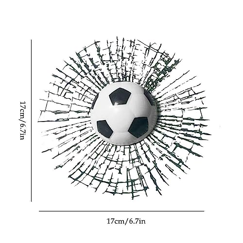 1 PZ Adesivi per Auto 3D Baseball Calcio Palla da