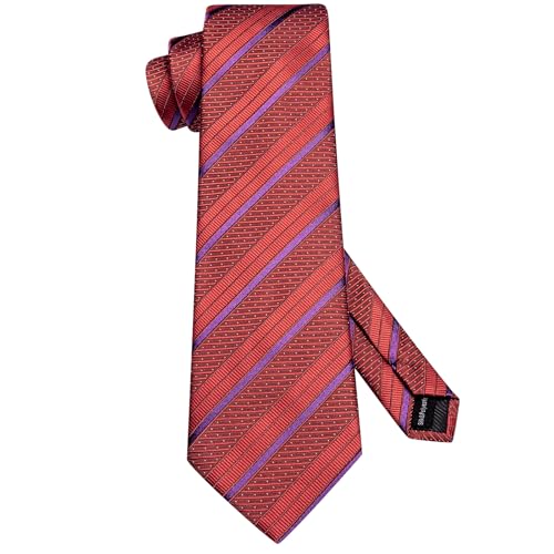 Image of Hi-Tie Men's Silk Ties Formal Woven Classic Necktie Pocket Square Cufflinks Lapel Pin Set Wedding Business